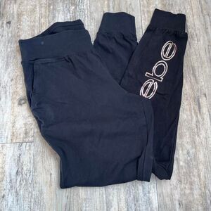 Bebe Joggers Women's L Black Sequin
